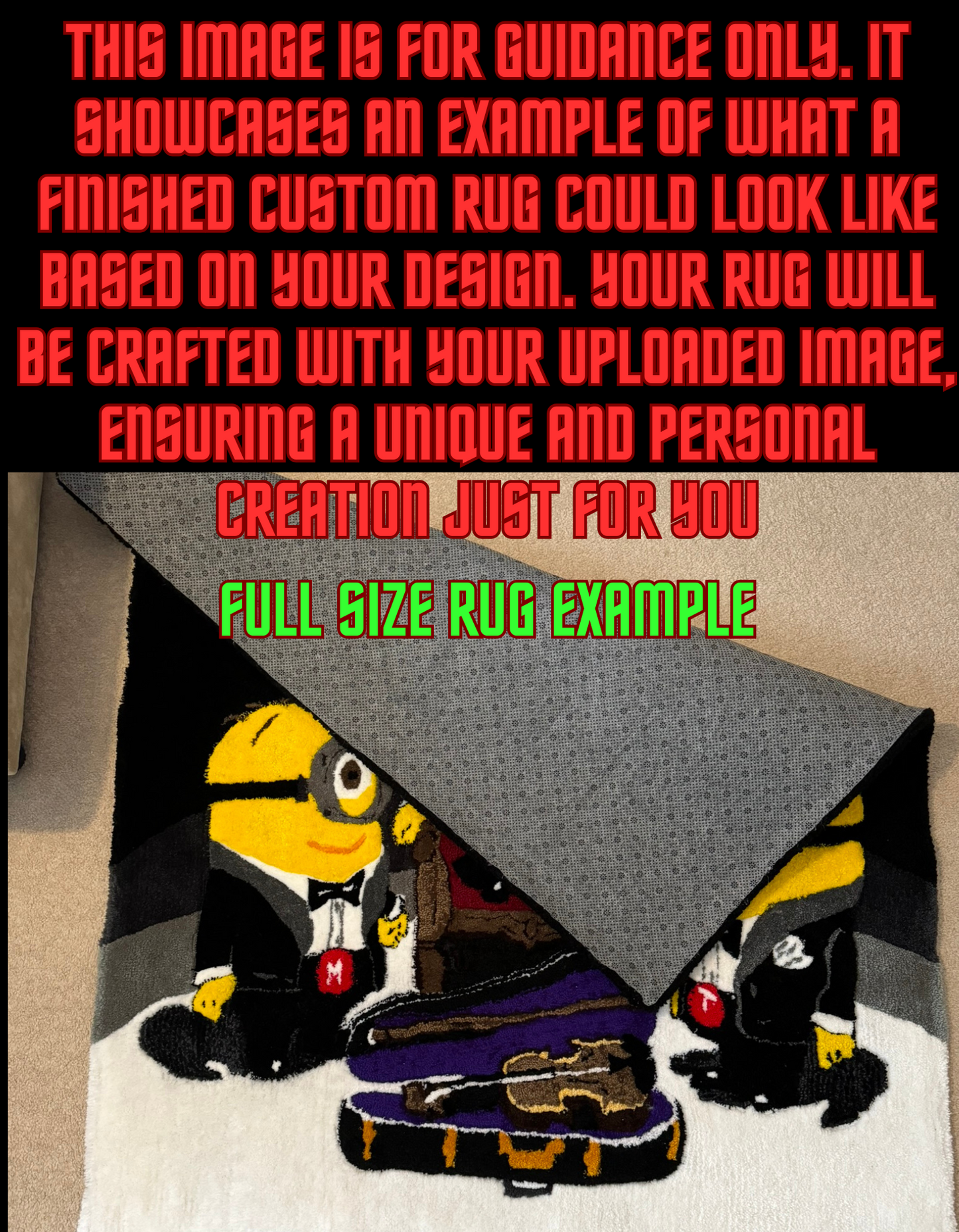 Custom Rug 🧶 – Upload Your Own Design